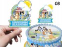 TOPPERY NA TORT (10szt) + duży TOPPER Najlepszego - BLUEY I BINGO PIESKI