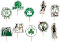 TOPPERY NA TORT OZDOBNE DEKORACJA ZESTAW - CELTICS NBA KOSZYKÓWKA 10szt.