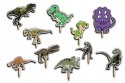 TOPPERY NA TORT OZDOBNE DEKORACJA ZESTAW - DINOZAURY DINOZAUR DINO 10szt.