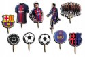 TOPPERY NA TORT OZDOBNE DEKORACJA ZESTAW - FC BARCELONA PIŁKA 10szt.