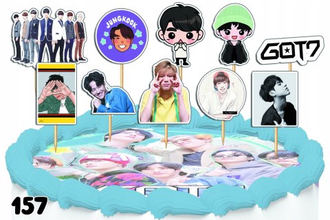 TOPPERY NA TORT OZDOBNE DEKORACJA ZESTAW - GOT7 KPOP POP 10szt. TOPPERY NA TORT OZDOBNE DEKORACJA ZESTAW - GOT7 KPOP POP 10szt.