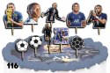TOPPERY NA TORT OZDOBNE DEKORACJA ZESTAW - PIŁKA NOŻNA MBAPPE 10szt.
