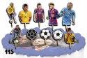 TOPPERY NA TORT OZDOBNE DEKORACJA ZESTAW - PIŁKA NOŻNA NEYMAR 10szt.
