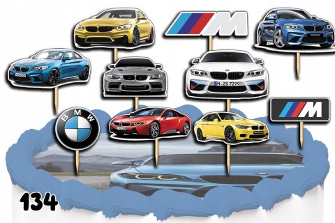 TOPPERY NA TORT OZDOBNE DEKORACJA ZESTAW - SAMOCHODY BMW AUTA 10szt. TOPPERY NA TORT OZDOBNE DEKORACJA ZESTAW - SAMOCHODY BMW AUTA 10szt.