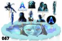 TOPPERY NA TORT OZDOBNE DEKORACJA ZESTAW - AVATAR FILM 10szt.
