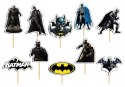 TOPPERY NA TORT OZDOBNE DEKORACJA ZESTAW - BATMAN FILMY SERIALE 10szt.
