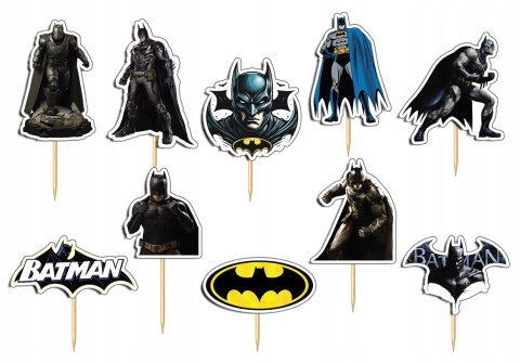 TOPPERY NA TORT OZDOBNE DEKORACJA ZESTAW - BATMAN FILMY SERIALE 10szt. TOPPERY NA TORT OZDOBNE DEKORACJA ZESTAW - BATMAN FILMY SERIALE 10szt.
