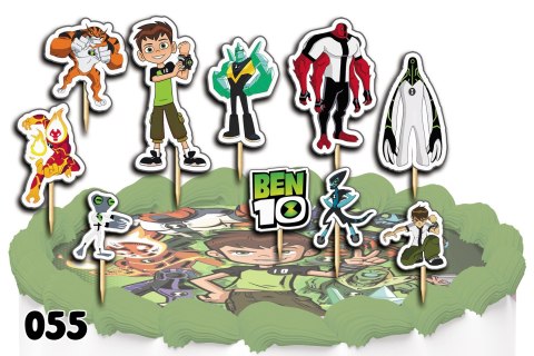 TOPPERY NA TORT OZDOBNE DEKORACJA ZESTAW - BEN10 TEN BAJKA 10szt. TOPPERY NA TORT OZDOBNE DEKORACJA ZESTAW - BEN10 TEN BAJKA 10szt.
