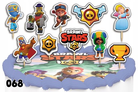 TOPPERY NA TORT OZDOBNE DEKORACJA ZESTAW - BRAWL STARS BAJKA 10szt. TOPPERY NA TORT OZDOBNE DEKORACJA ZESTAW - BRAWL STARS BAJKA 10szt.