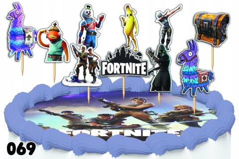 TOPPERY NA TORT OZDOBNE DEKORACJA ZESTAW - FORTNITE GRY BAJKA 10szt. TOPPERY NA TORT OZDOBNE DEKORACJA ZESTAW - FORTNITE GRY BAJKA 10szt.