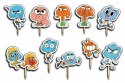 TOPPERY NA TORT OZDOBNE DEKORACJA ZESTAW - GUMBALL BAJKA 10szt.