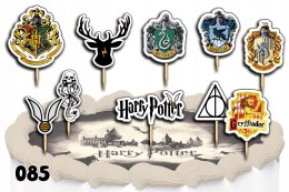 TOPPERY NA TORT OZDOBNE DEKORACJA ZESTAW - HARR.Y PO.TTER MAGIA 10szt.