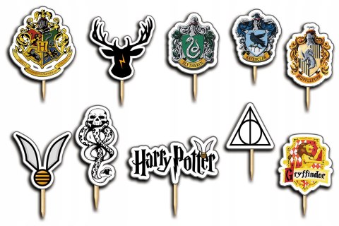 TOPPERY NA TORT OZDOBNE DEKORACJA ZESTAW - HARR.Y PO.TTER MAGIA 10szt. TOPPERY NA TORT OZDOBNE DEKORACJA ZESTAW - HARR.Y PO.TTER MAGIA 10szt.