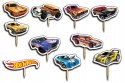 TOPPERY NA TORT OZDOBNE DEKORACJA ZESTAW - HOT WHEELS BAJKA 10szt.