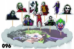 TOPPERY NA TORT OZDOBNE DEKORACJA ZESTAW - JOKER FILMY SERIALE 10szt.
