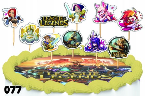 TOPPERY NA TORT OZDOBNE DEKORACJA ZESTAW - LOL LEAGUE OF LEGENDS 10szt. TOPPERY NA TORT OZDOBNE DEKORACJA ZESTAW - LOL LEAGUE OF LEGENDS 10szt.
