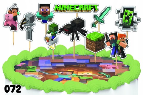 TOPPERY NA TORT OZDOBNE DEKORACJA ZESTAW - MINE.CRAFT GRY BAJKA 10szt. TOPPERY NA TORT OZDOBNE DEKORACJA ZESTAW - MINE.CRAFT GRY BAJKA 10szt.