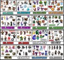 TOPPERY NA TORT OZDOBNE DEKORACJA ZESTAW - MINE.CRAFT GRY BAJKA 10szt.