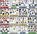 TOPPERY NA TORT OZDOBNE DEKORACJA ZESTAW - MINE.CRAFT GRY BAJKA 10szt.
