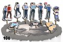 TOPPERY NA TORT OZDOBNE DEKORACJA ZESTAW - POLICJA POLICJANT 10szt.