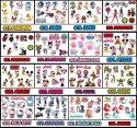 TOPPERY NA TORT OZDOBNE DEKORACJA ZESTAW - RAINBOW FRIENDS BAJKA 10szt.