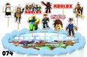 TOPPERY NA TORT OZDOBNE DEKORACJA ZESTAW - ROBLOX GRY BAJKA 10szt.
