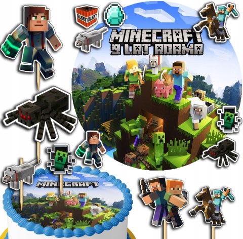 TOPPERY NA TORT OZDOBNE DEKORACJA ZESTAW - ROBLOX GRY BAJKA 10szt. TOPPERY NA TORT OZDOBNE DEKORACJA ZESTAW - ROBLOX GRY BAJKA 10szt.