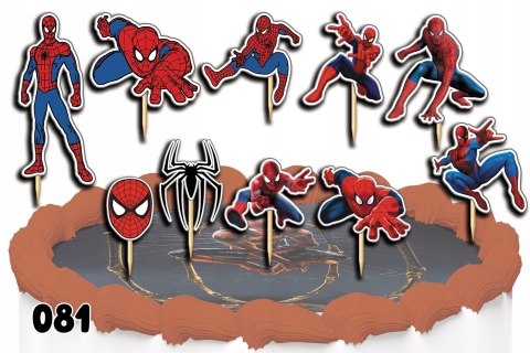 TOPPERY NA TORT OZDOBNE DEKORACJA ZESTAW - SPIDERMAN GRY BAJKI 10szt. TOPPERY NA TORT OZDOBNE DEKORACJA ZESTAW - SPIDERMAN GRY BAJKI 10szt.