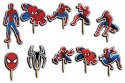 TOPPERY NA TORT OZDOBNE DEKORACJA ZESTAW - SPIDERMAN GRY BAJKI 10szt.