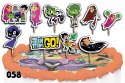 TOPPERY NA TORT OZDOBNE DEKORACJA ZESTAW - TEEN TITANS BAJKA 10szt.