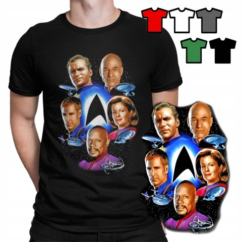 KOSZULKA T-SHIRT MĘSKI WZORY DO WYBORU - STAR TREK KOLORY - M KOSZULKA T-SHIRT MĘSKI WZORY DO WYBORU - STAR TREK KOLORY - M