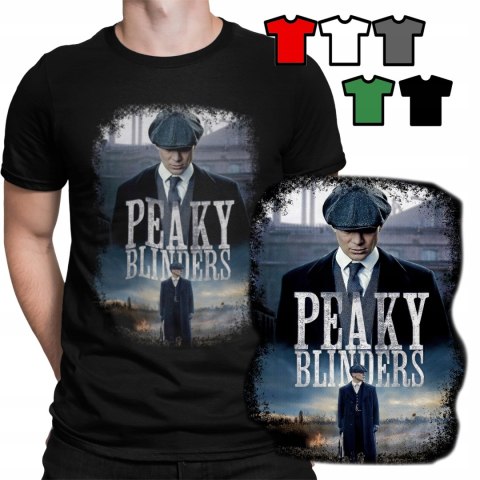 KOSZULKA T-SHIRT MĘSKI WZORY DO WYBORU - PEAKY BLINDERS FILMY - XS KOSZULKA T-SHIRT MĘSKI WZORY DO WYBORU - PEAKY BLINDERS FILMY - XS
