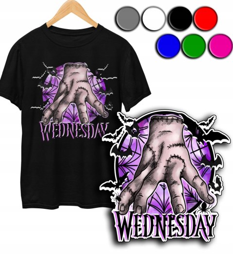KOSZULKA DZIECIĘCA T-SHIRT - WEDNESDAY ADDAMS SERIALE FILMY - XXS 98-104 KOSZULKA DZIECIĘCA T-SHIRT - WEDNESDAY ADDAMS SERIALE FILMY - XXS 98-104