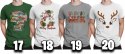KOSZULKA Z NADRUKIEM MĘSKA T-SHIRT - ŚWIĘTA PREZENT JURASSIC WORLD - L