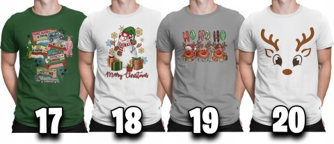 KOSZULKA Z NADRUKIEM MĘSKA T-SHIRT - ŚWIĘTA PREZENT JURASSIC WORLD - L KOSZULKA Z NADRUKIEM MĘSKA T-SHIRT - ŚWIĘTA PREZENT JURASSIC WORLD - L