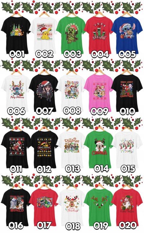 KOSZULKA DZIECIĘCA T-SHIRT NADRUK - ŚWIĘTA PREZENT Z BAJEK - XL 158-164 KOSZULKA DZIECIĘCA T-SHIRT NADRUK - ŚWIĘTA PREZENT Z BAJEK - XL 158-164