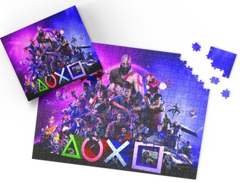 PUZZLE - KONSOLA PLAYSTATION - PREZENT NA ŚWIĘTA WZORY - 35el + PUDEŁKO PUZZLE - KONSOLA PLAYSTATION - PREZENT NA ŚWIĘTA WZORY - 35el + PUDEŁKO