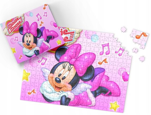 PUZZLE - MYSZKA MINNIE MINI - PREZENT NA ŚWIĘTA WZORY - 35el + PUDEŁKO PUZZLE - MYSZKA MINNIE MINI - PREZENT NA ŚWIĘTA WZORY - 35el + PUDEŁKO