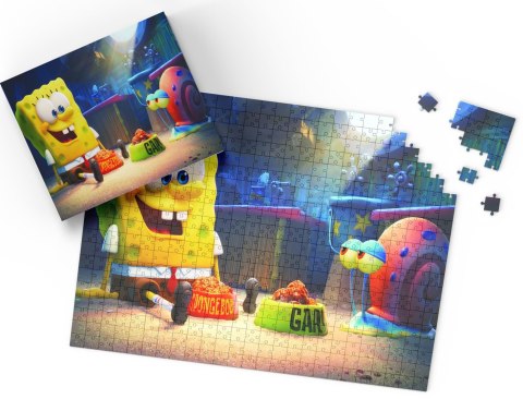 PUZZLE - SPONGEBOB BAJKA - PREZENT NA ŚWIĘTA WZORY - 35el + PUDEŁKO PUZZLE - SPONGEBOB BAJKA - PREZENT NA ŚWIĘTA WZORY - 35el + PUDEŁKO