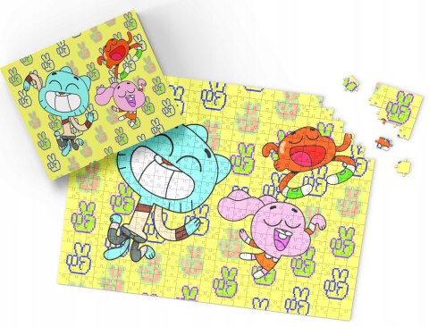PUZZLE - GUMBALL BAJKA - PREZENT NA ŚWIĘTA WZORY - 252el + PUDEŁKO PUZZLE - GUMBALL BAJKA - PREZENT NA ŚWIĘTA WZORY - 252el + PUDEŁKO