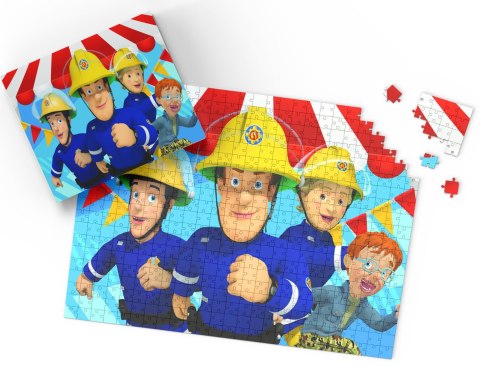 PUZZLE - STRAŻAK SAM BAJKA - PREZENT NA ŚWIĘTA WZORY - 252el + PUDEŁKO PUZZLE - STRAŻAK SAM BAJKA - PREZENT NA ŚWIĘTA WZORY - 252el + PUDEŁKO