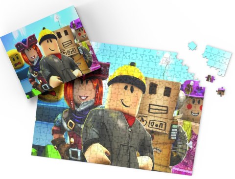 PUZZLE - ROBLOX GRA GRY - PREZENT NA ŚWIĘTA WZORY - 110 el + PUDEŁKO PUZZLE - ROBLOX GRA GRY - PREZENT NA ŚWIĘTA WZORY - 110 el + PUDEŁKO