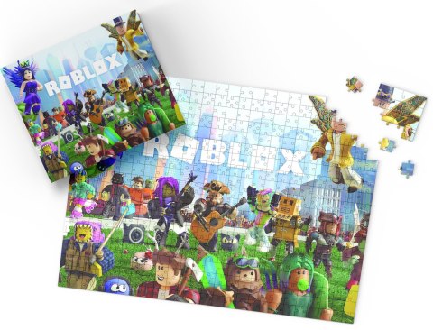 PUZZLE - ROBLOX GRA GRY - PREZENT NA ŚWIĘTA WZORY - 110 el + PUDEŁKO PUZZLE - ROBLOX GRA GRY - PREZENT NA ŚWIĘTA WZORY - 110 el + PUDEŁKO