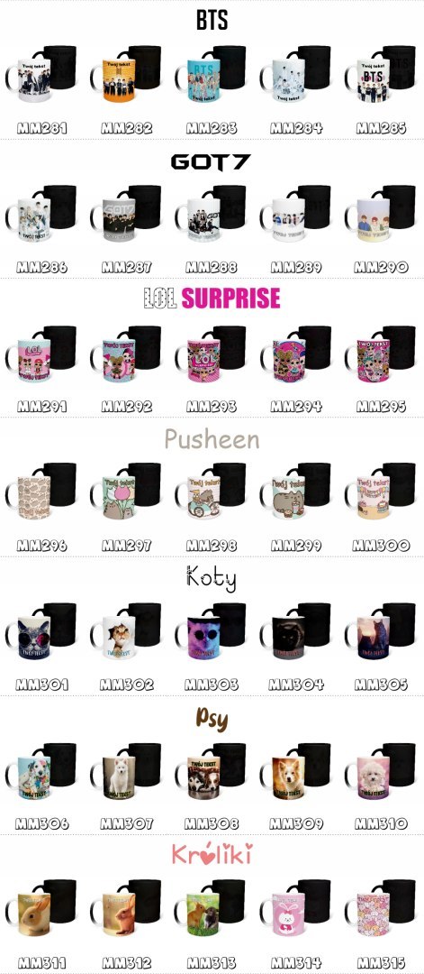 MAGICZNY KUBEK 330ml Z GRAFIKĄ NA PREZENT ŚWIĘTA - BLACKPINK KPOP + IMIĘ MAGICZNY KUBEK 330ml Z GRAFIKĄ NA PREZENT ŚWIĘTA - BLACKPINK KPOP + IMIĘ