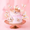 TOPPERY NA TORT MOTYLKI FIOLETOWE MOTYL NA IMPREZĘ URODZINOWĄ DEKORACJA
