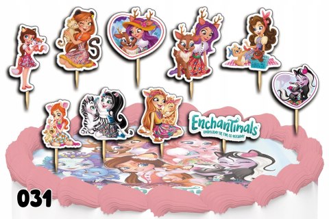 TOPPERY NA TORT OZDOBNE DEKORACJA ZESTAW - ENCHANTIMALS BAJKA 10szt. TOPPERY NA TORT OZDOBNE DEKORACJA ZESTAW - ENCHANTIMALS BAJKA 10szt.