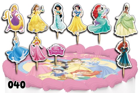 TOPPERY NA TORT OZDOBNE DEKORACJA ZESTAW - KSIĘŻNICZKI DISNEY 10szt. TOPPERY NA TORT OZDOBNE DEKORACJA ZESTAW - KSIĘŻNICZKI DISNEY 10szt.