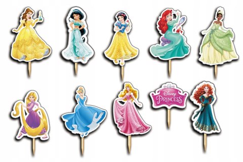 TOPPERY NA TORT OZDOBNE DEKORACJA ZESTAW - KSIĘŻNICZKI DISNEY 10szt. TOPPERY NA TORT OZDOBNE DEKORACJA ZESTAW - KSIĘŻNICZKI DISNEY 10szt.