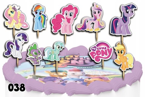 TOPPERY NA TORT OZDOBNE DEKORACJA ZESTAW - MY LITTLE PONY 10szt. TOPPERY NA TORT OZDOBNE DEKORACJA ZESTAW - MY LITTLE PONY 10szt.