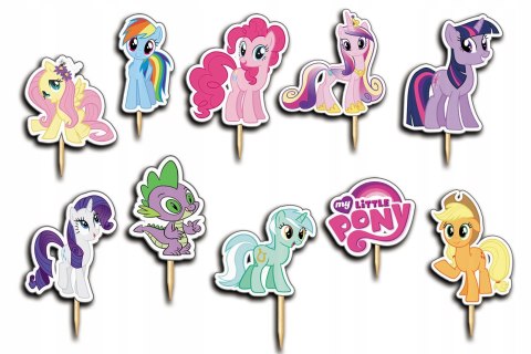 TOPPERY NA TORT OZDOBNE DEKORACJA ZESTAW - MY LITTLE PONY 10szt. TOPPERY NA TORT OZDOBNE DEKORACJA ZESTAW - MY LITTLE PONY 10szt.